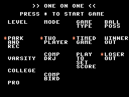 One-on-One screenshot 6 for Colecovision